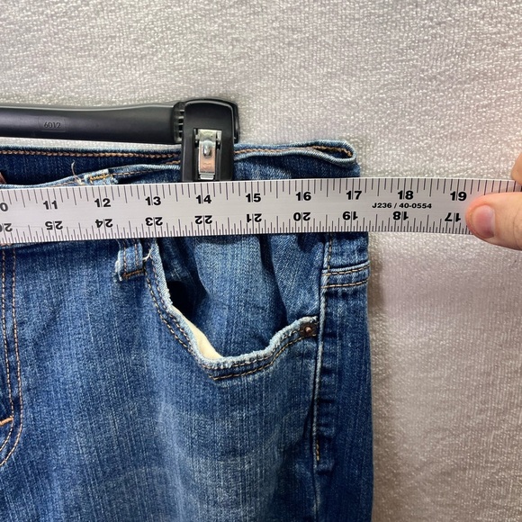 Levi’s 515 Bootcut Jeans Womens 12 Blue Denim Stretch Comfy Pants 2421 - Picture 4 of 10